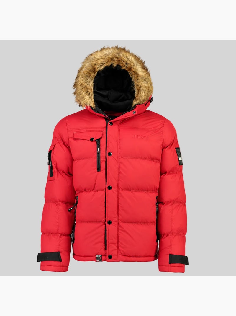 Piumino con cappuccio bonap – geographical norway Rosso - Kiabi