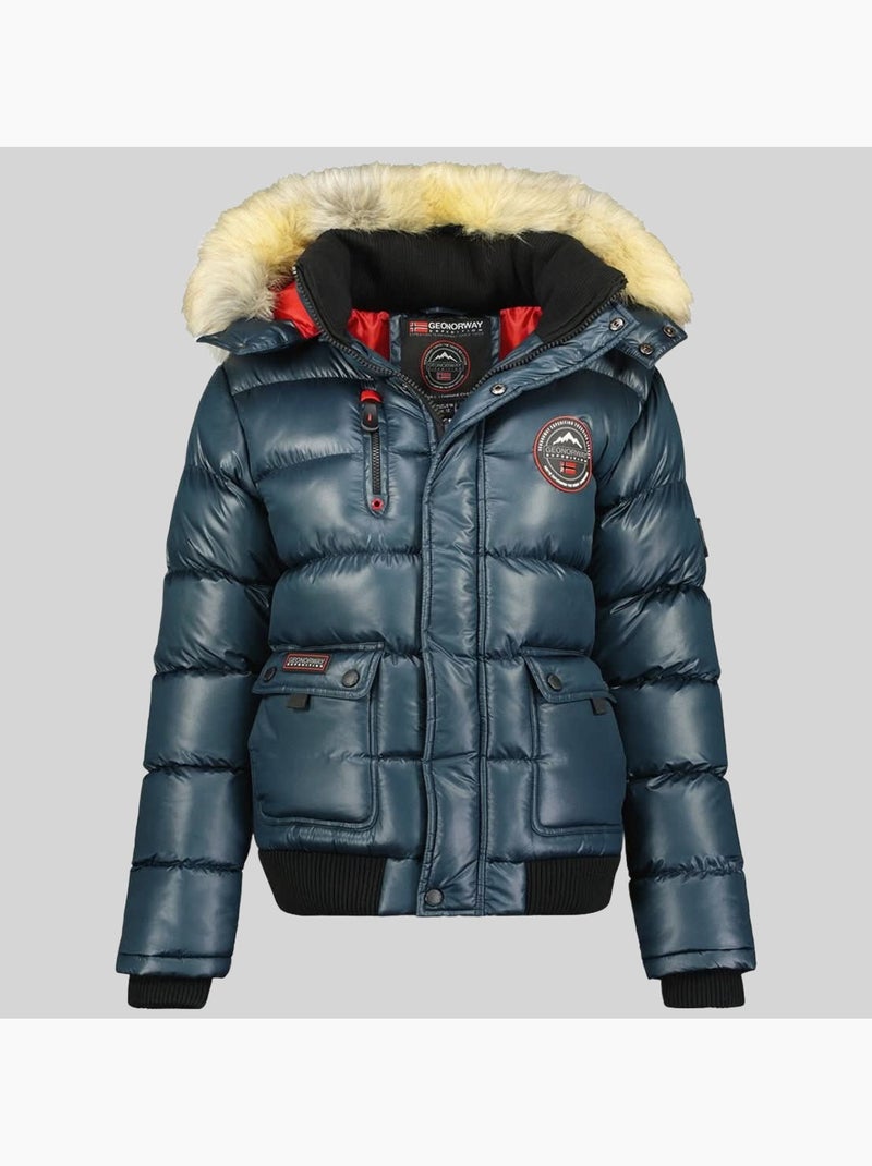Piumino con cappuccio bugs – geographical norway Blu marino - Kiabi
