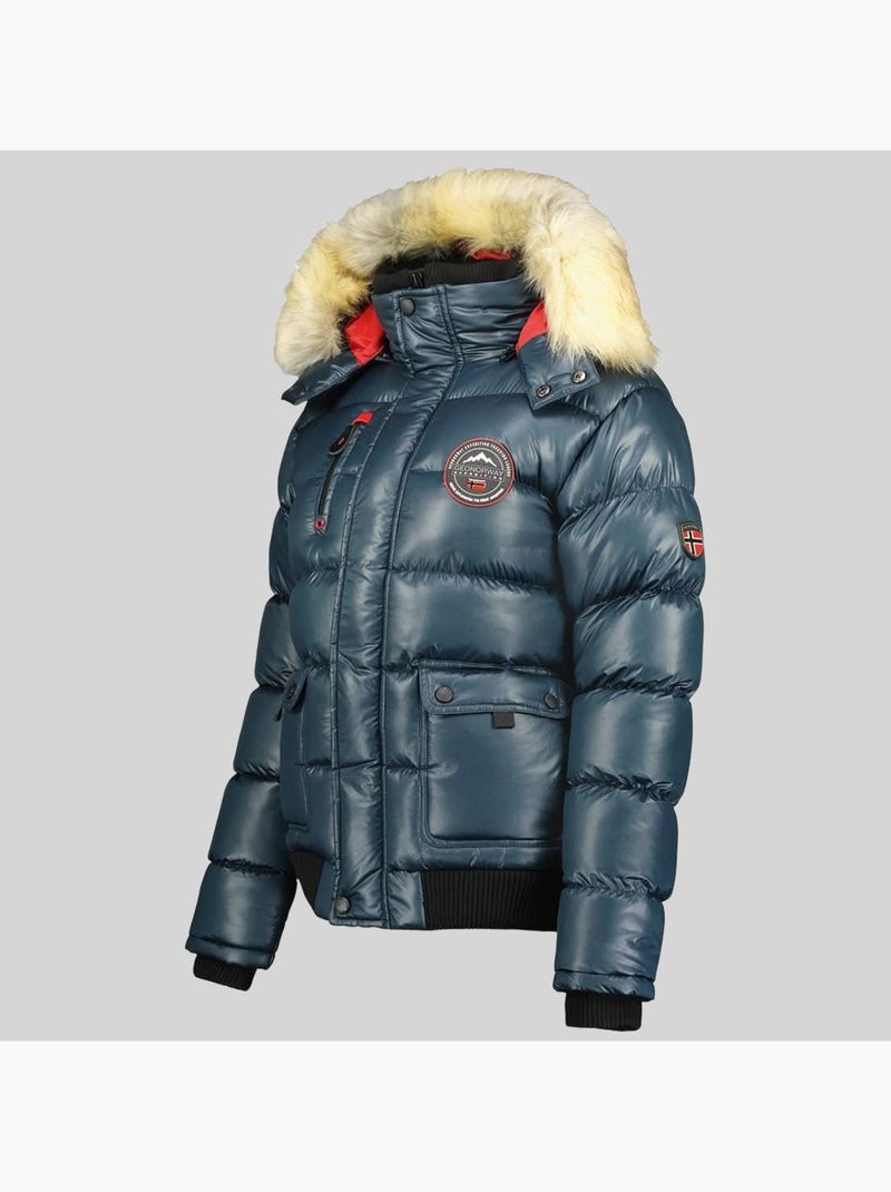 Piumino con cappuccio bugs – geographical norway Blu marino - Kiabi