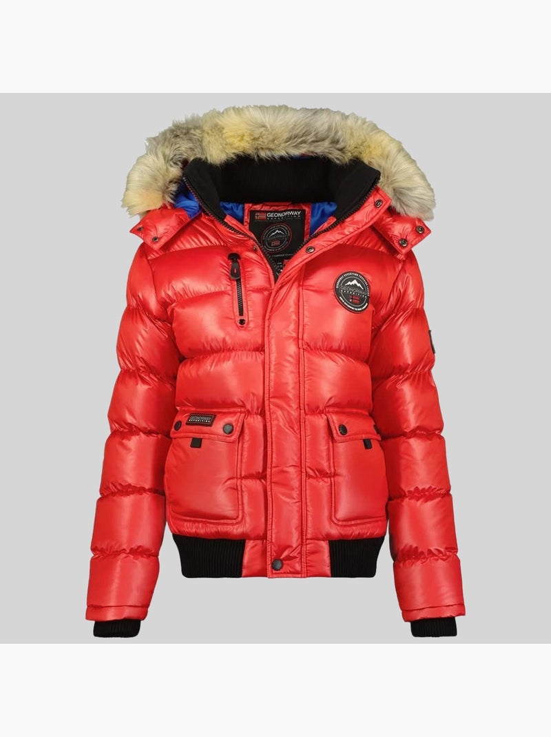 Piumino con cappuccio bugs – geographical norway Rosso - Kiabi