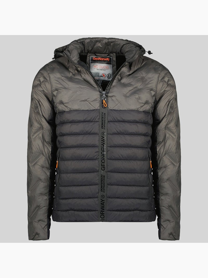 Piumino con cappuccio burator – geographical norway Grigio scuro - Kiabi