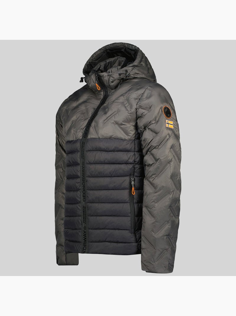 Piumino con cappuccio burator – geographical norway Grigio scuro - Kiabi