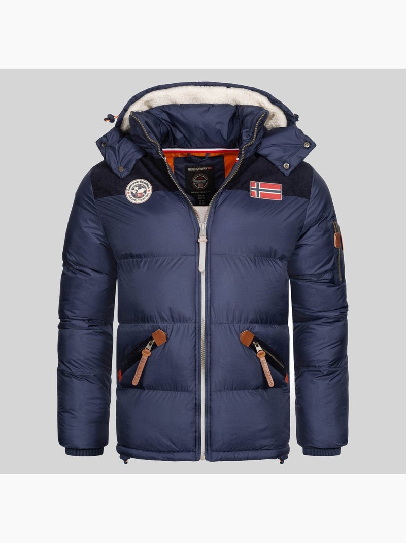 Piumino con cappuccio celian – geographical norway Blu marino - Kiabi