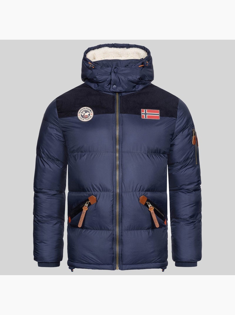 Piumino con cappuccio celian – geographical norway Blu marino - Kiabi