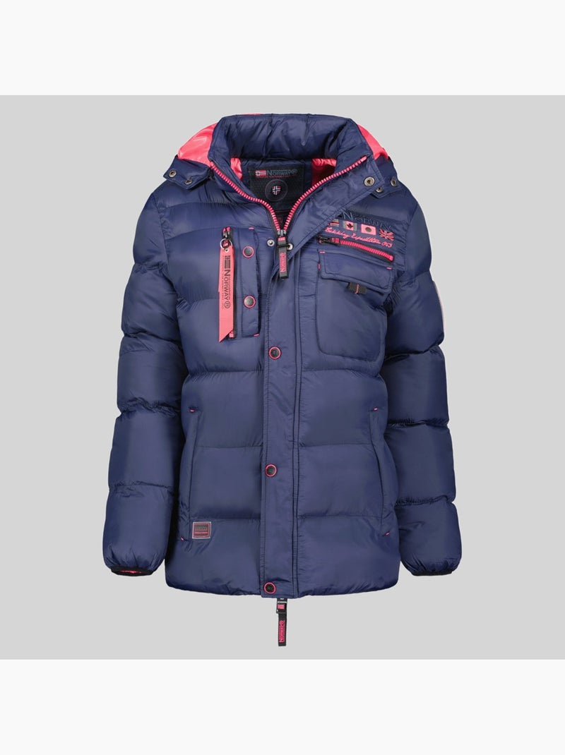Piumino con cappuccio citernier – geographical norway Blu marino - Kiabi