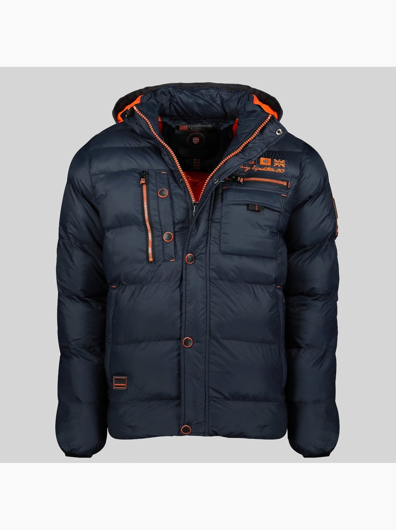 Piumino con cappuccio citernier – geographical norway Blu marino - Kiabi