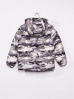 Piumino con cappuccio double face - Kiabi