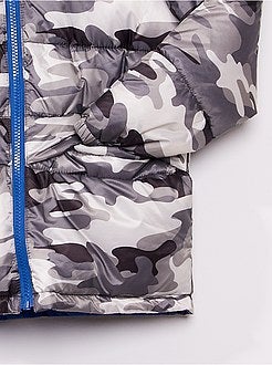 Piumino con cappuccio double face - Kiabi