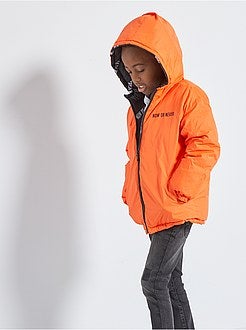 Piumino con cappuccio double face - Kiabi