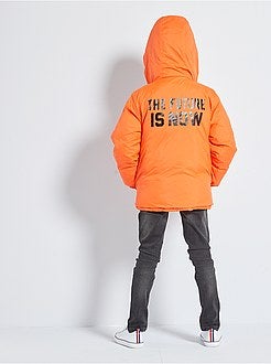 Piumino con cappuccio double face - Kiabi