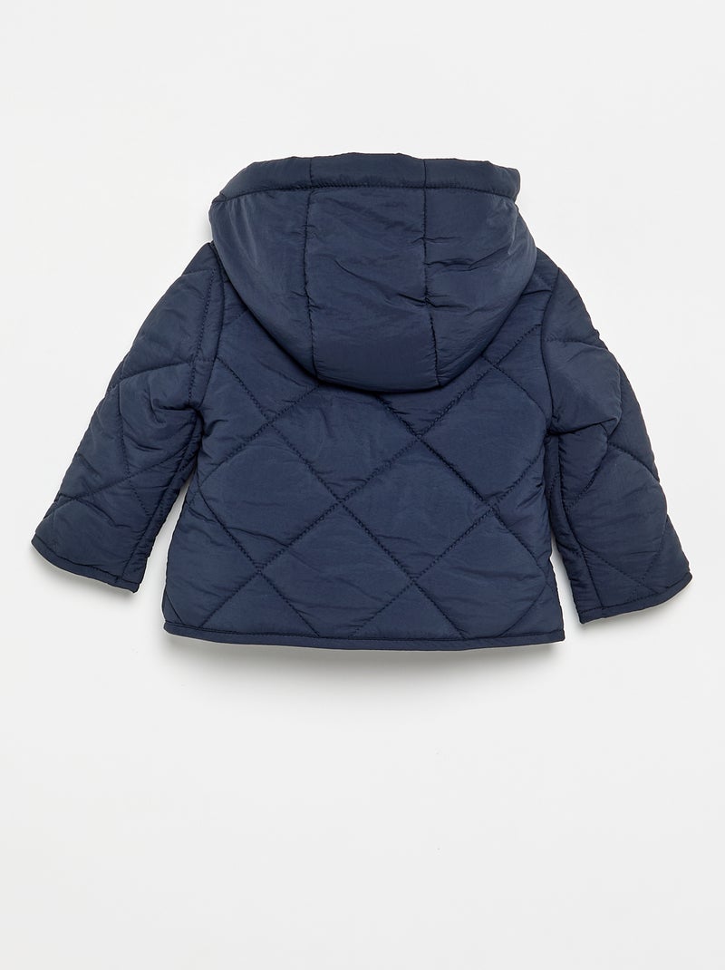 Piumino con cappuccio e cerniera Blu - Kiabi