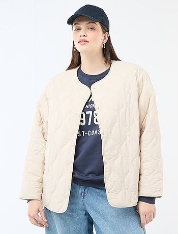 Piumino con cappuccio e pettorina interna in felpa removibile