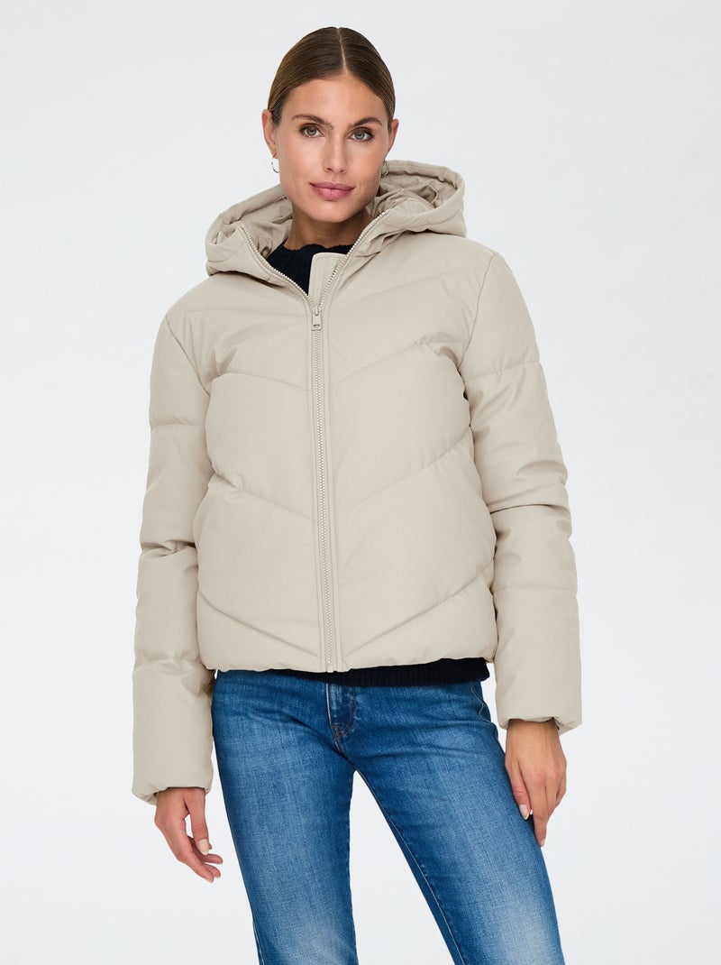 Piumino con cappuccio 'JDY' Bianco - Kiabi