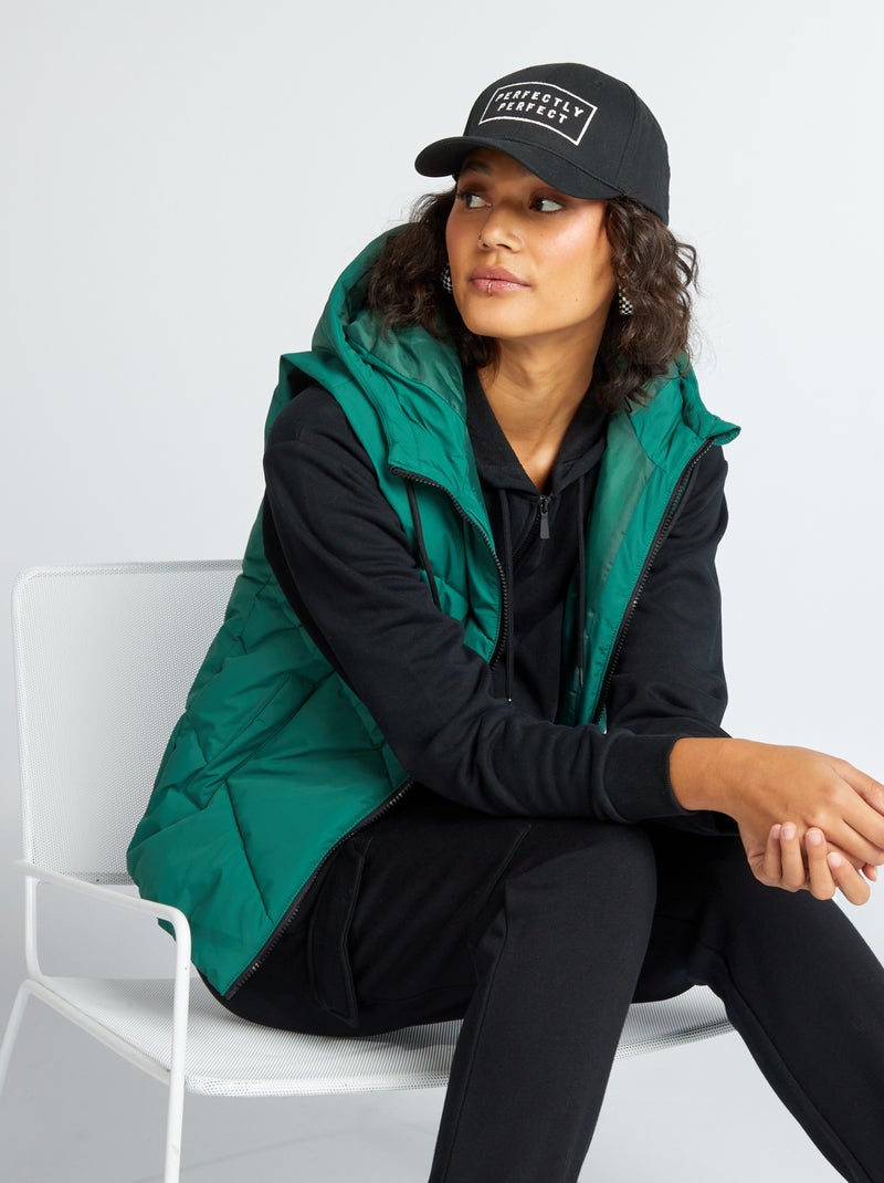 Piumino con cappuccio senza maniche Verde - Kiabi