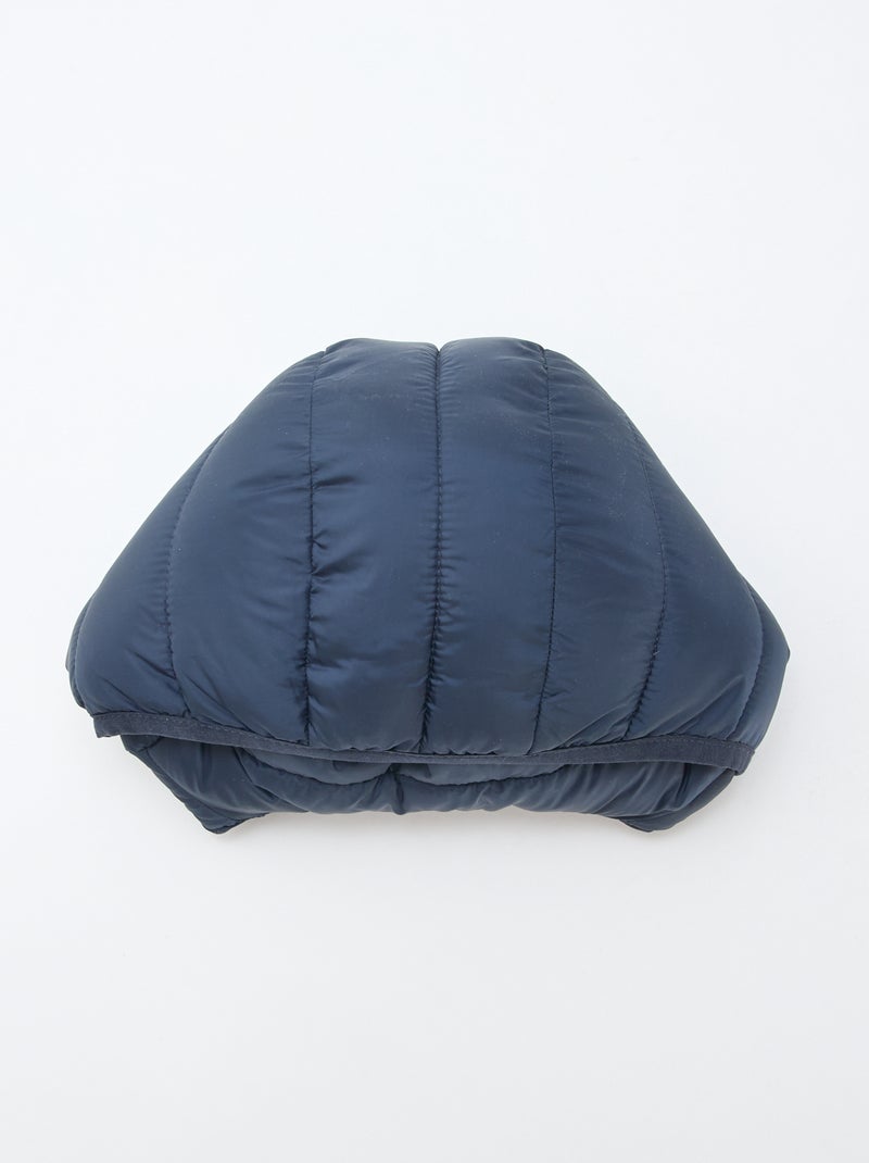 Piumino con cappuccio trapuntato blu - Kiabi