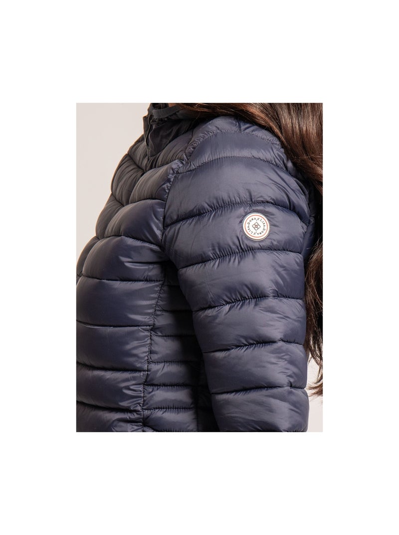 Piumino con cappuccio URSEL Blu marino - Kiabi