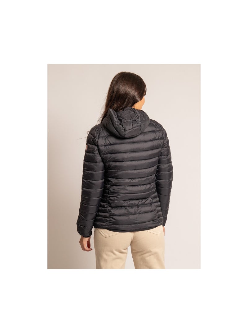 Piumino con cappuccio URSEL Nero - Kiabi