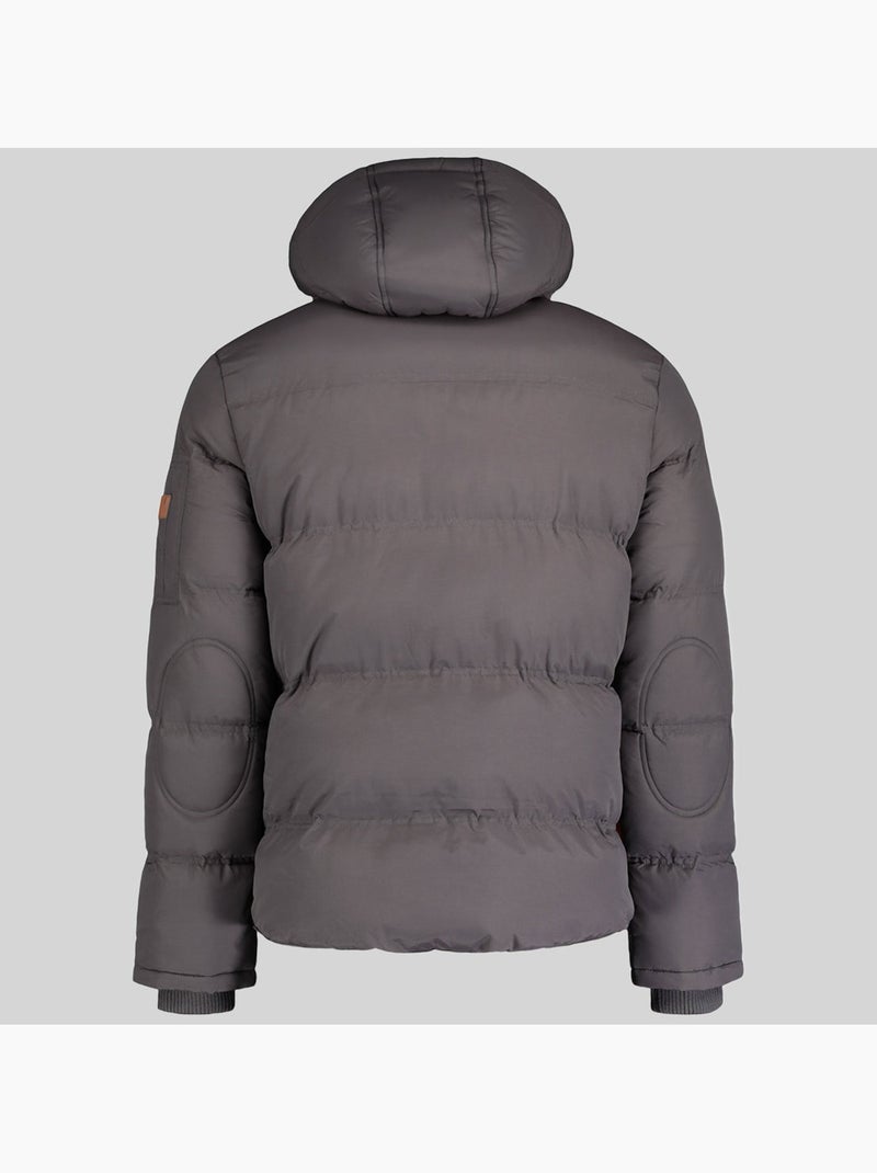 Piumino con cappuccio verveine – geographical norway Grigio scuro - Kiabi