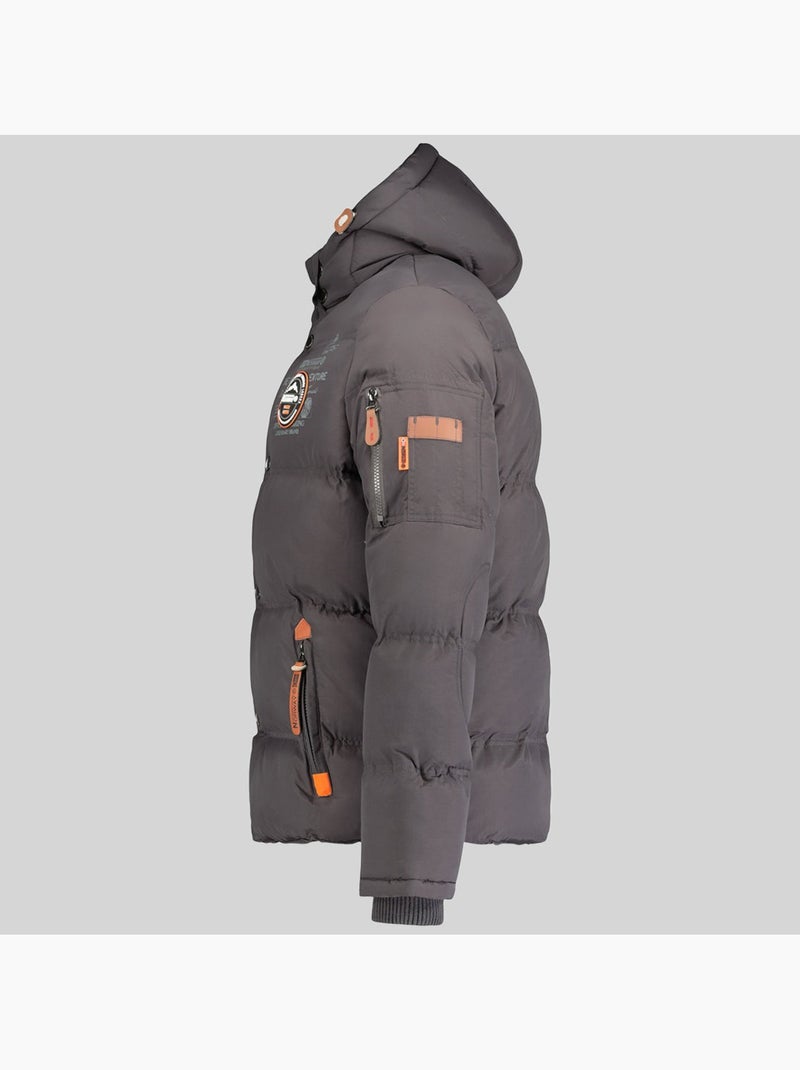 Piumino con cappuccio verveine – geographical norway Grigio scuro - Kiabi