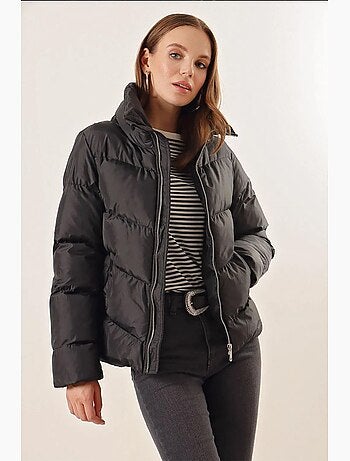 Piumino con colletto con zip spesso bdart