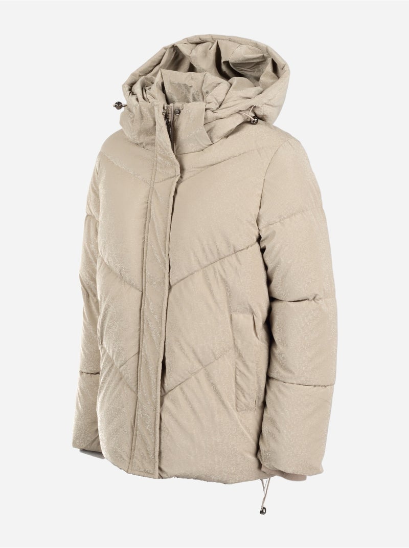 Piumino con effetto pixelato - boom kids Crema - Kiabi