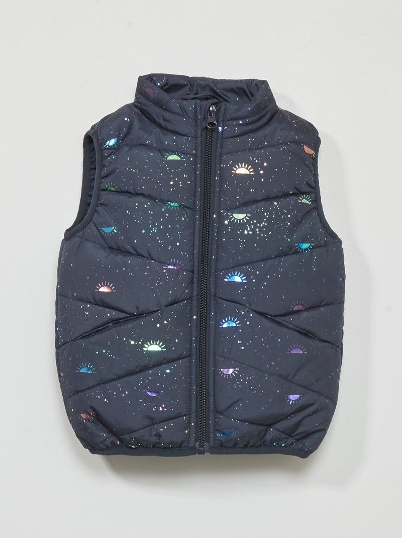 Piumino con motivi iridescenti BLU - Kiabi