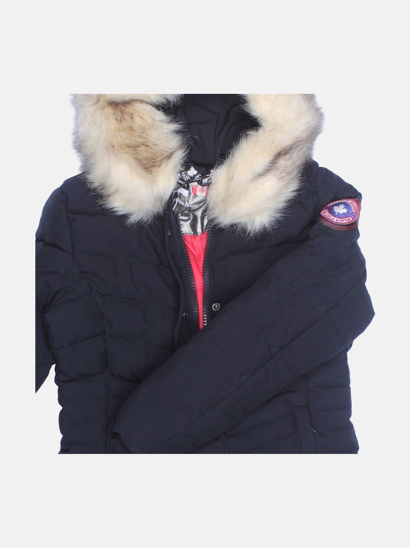 Piumino con pelliccia rimovibile - paragoose Blu scuro - Kiabi