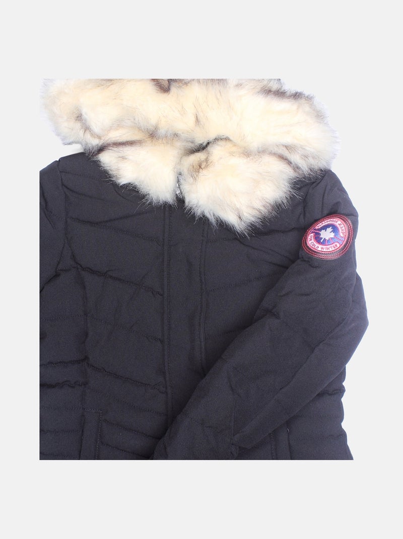 Piumino con pelliccia rimovibile - paragoose Nero - Kiabi