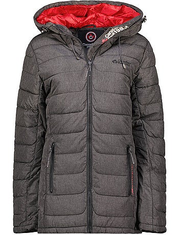Piumino con trapuntatura fantasia e cappuccio astaneak – canadian peak