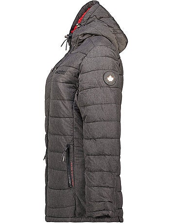 Piumino con trapuntatura fantasia e cappuccio astaneak – canadian peak