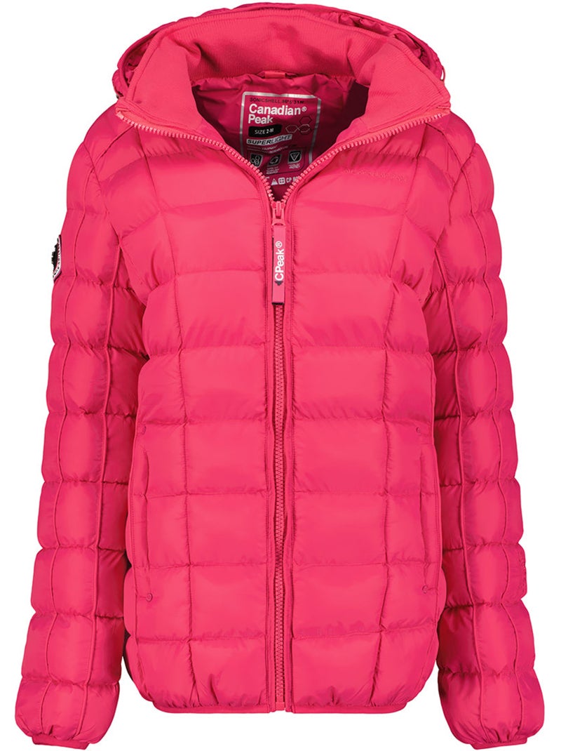 Piumino corto con cappuccio removibile bambolineak – canadian peak Rosa fucsia - Kiabi