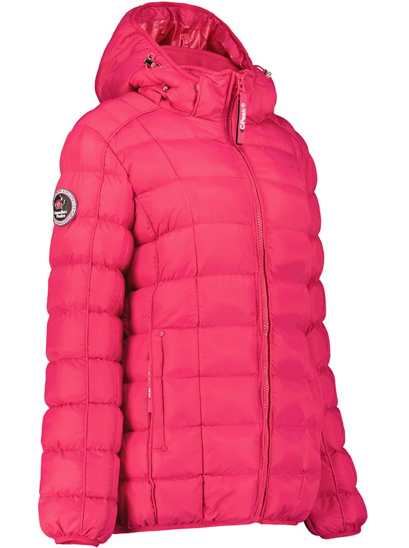 Piumino corto con cappuccio removibile bambolineak – canadian peak Rosa fucsia - Kiabi