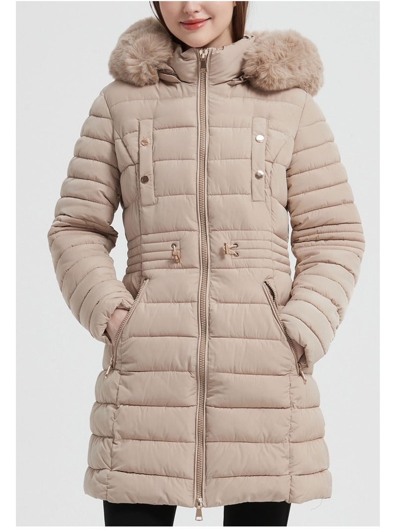 Piumino di media lunghezza Kebello Beige - Kiabi