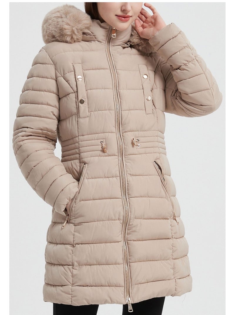 Piumino di media lunghezza Kebello Beige - Kiabi