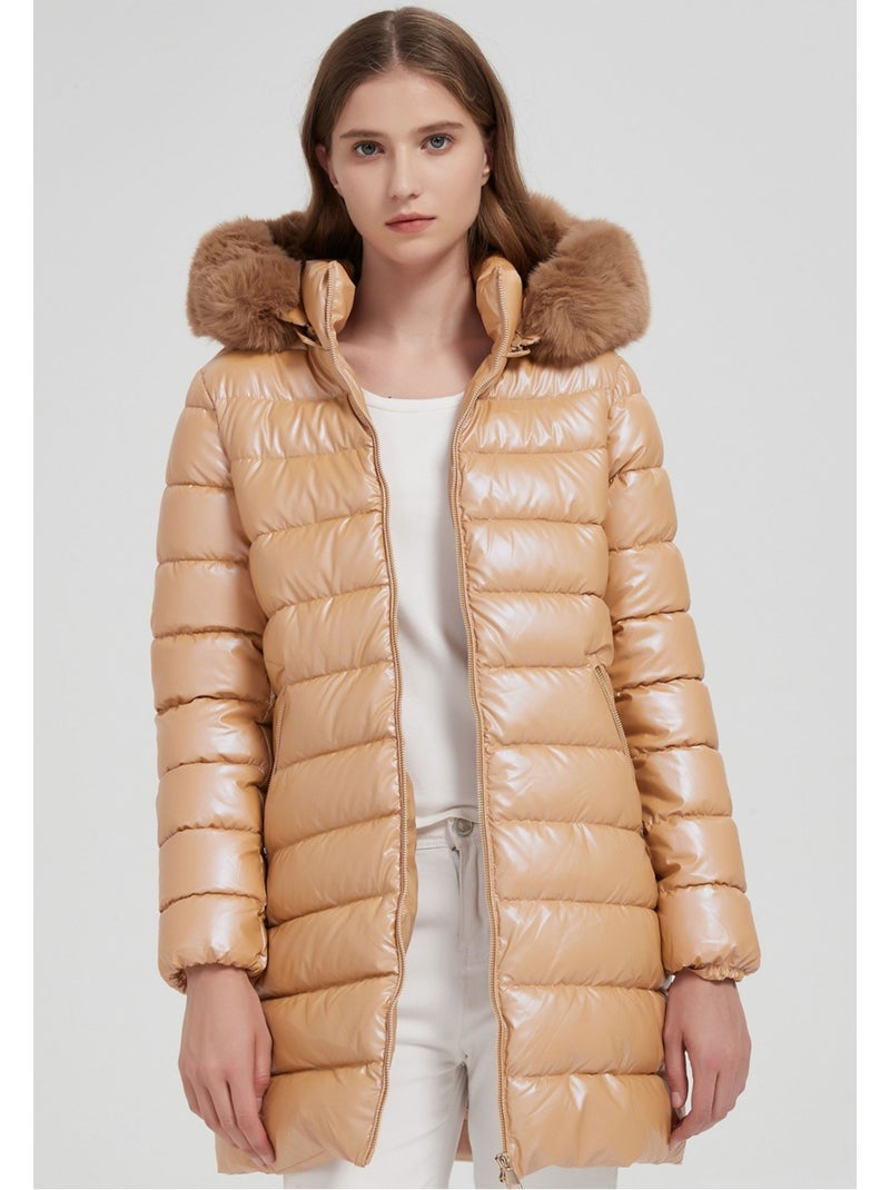 Piumino di media lunghezza kebello Beige - Kiabi