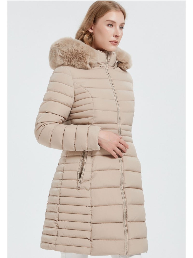 Piumino di media lunghezza kebello Beige - Kiabi