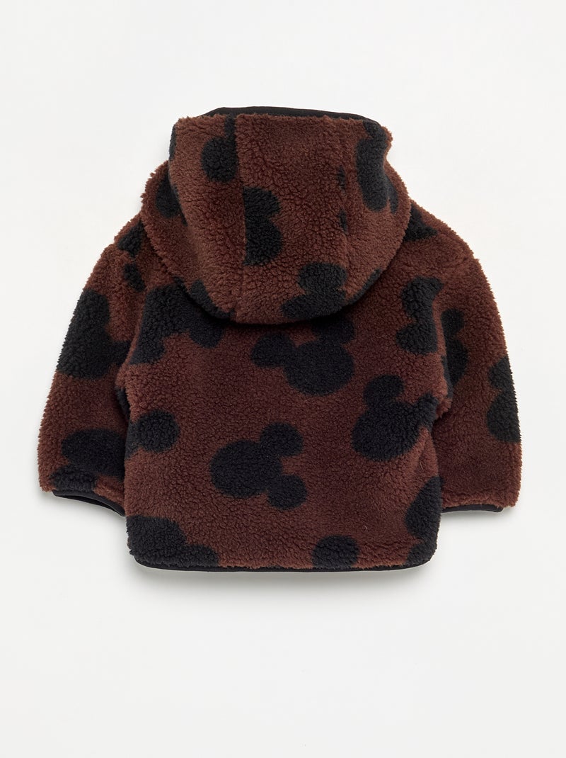 Piumino \'Disney\' \'Mickey\' effetto montone Marrone - Kiabi