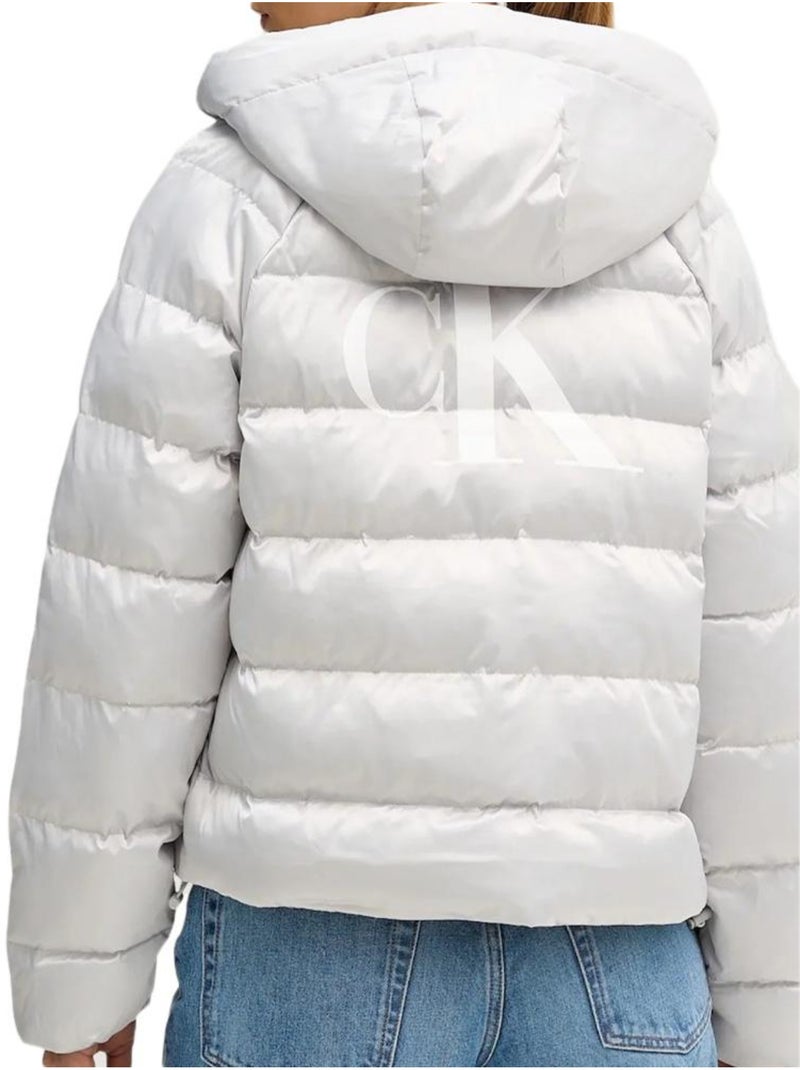 Piumino Donna Calvin Klein Jeans Satin Grigio argentato - Kiabi