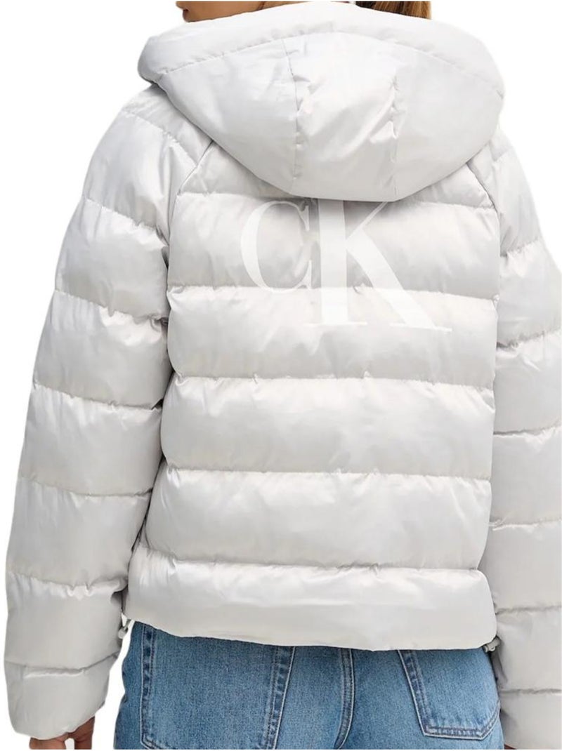 Piumino Donna Calvin Klein Jeans Satin Grigio argentato - Kiabi