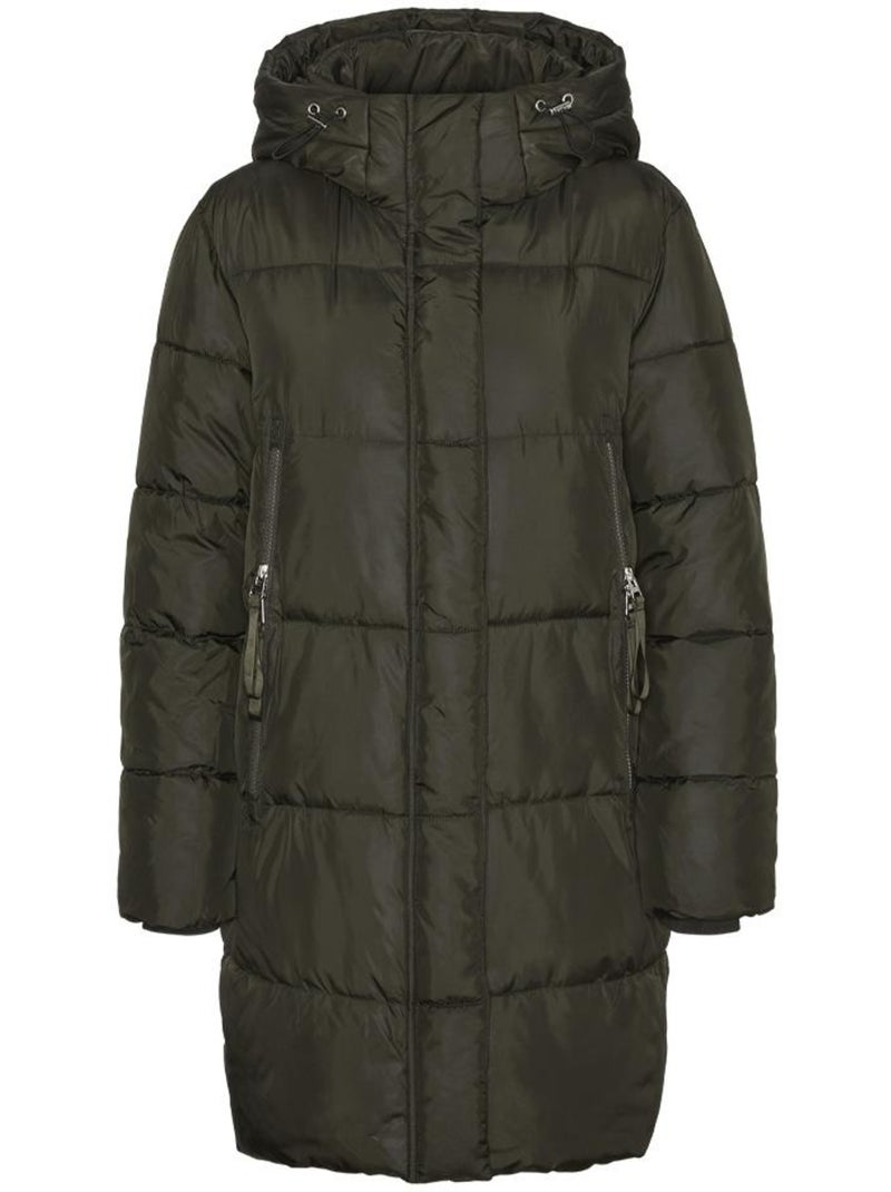 Piumino donna vero moda Verde kaki chiaro - Kiabi