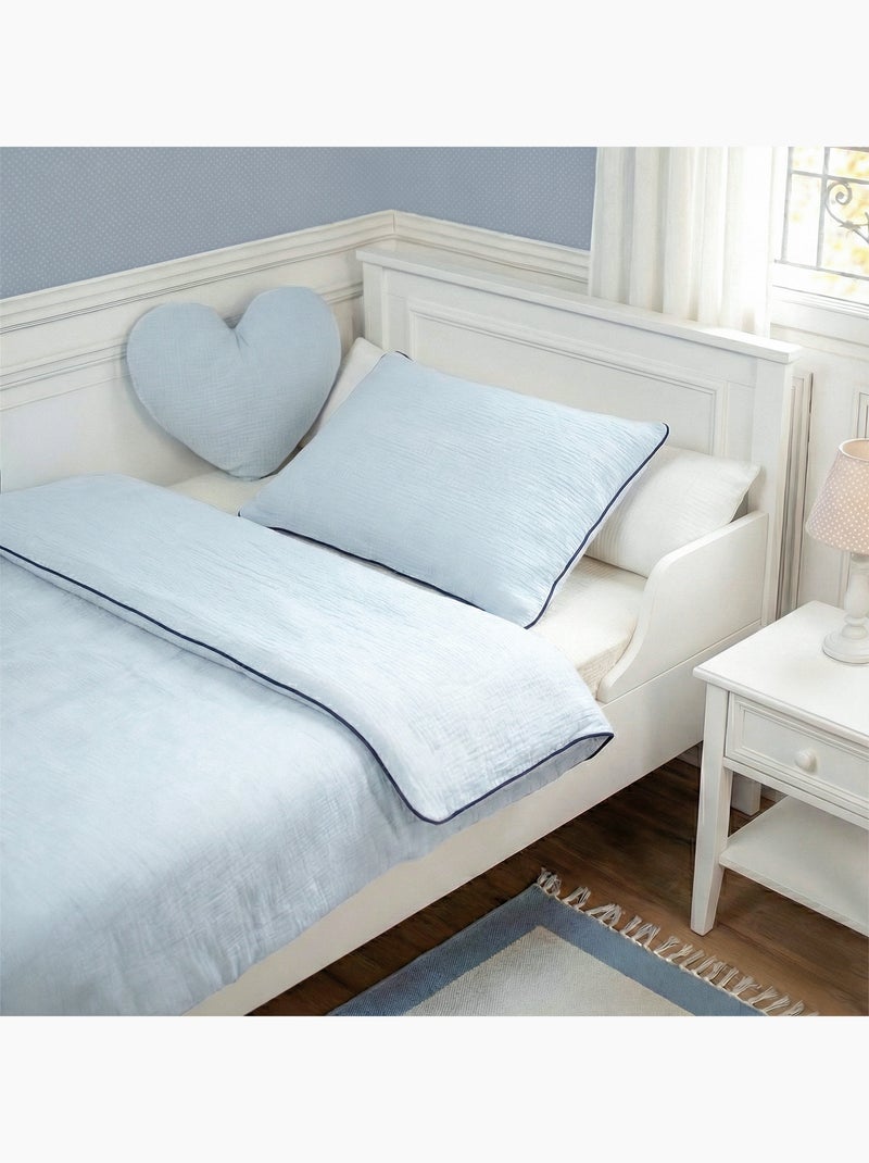 Piumino e cuscino bambino garza cotone | sevira kids | sevira kids Blu - Kiabi