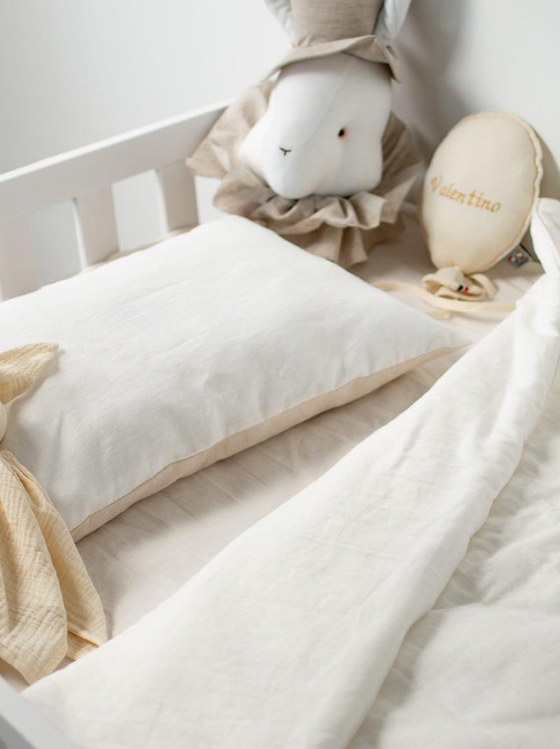 Piumino e cuscino bambino lino | sevira kids | sevira kids Verde acqua - Kiabi