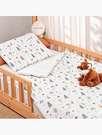 Piumino e cuscino per bambini reversibili in garza di cotone | sevira kids | sevira kids