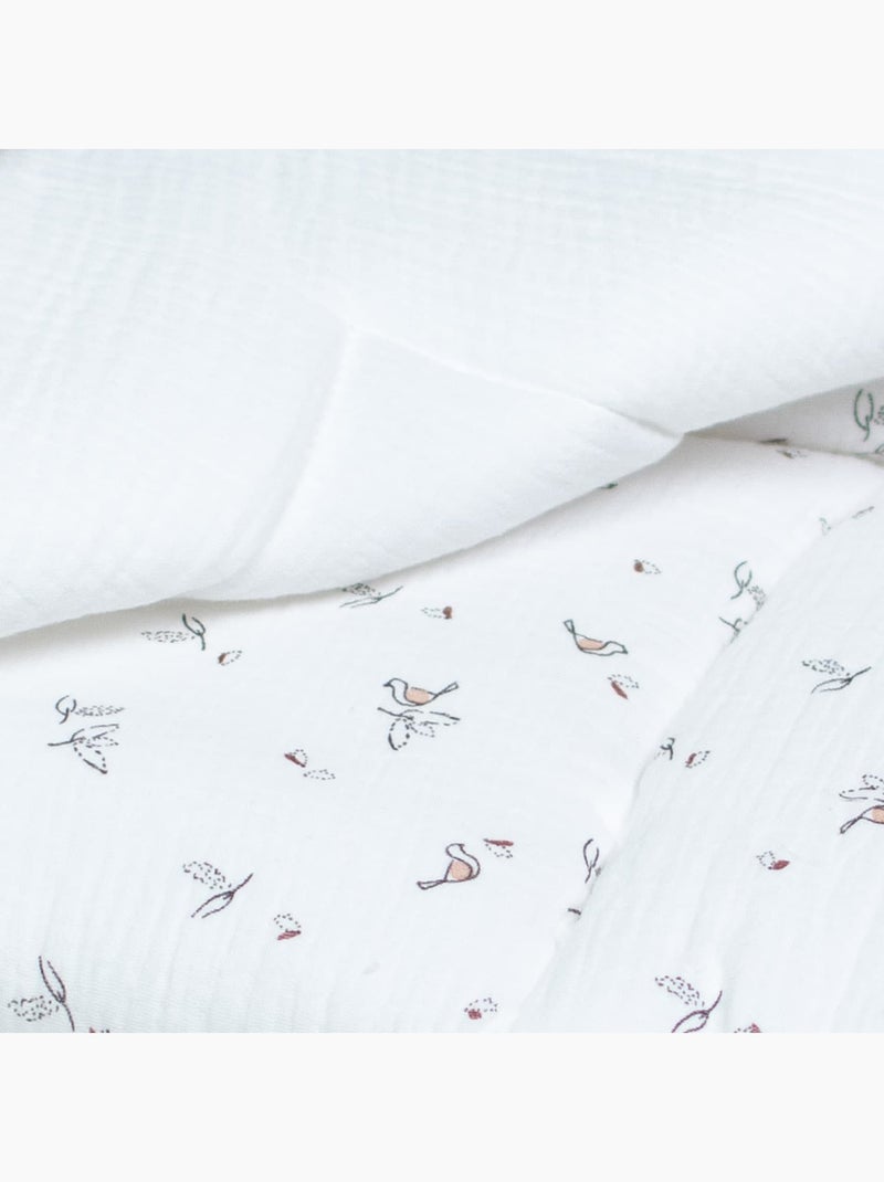 Piumino e cuscino reversibili per bambino in mussola di cotone | SEVIRA KIDS Bianco - Kiabi