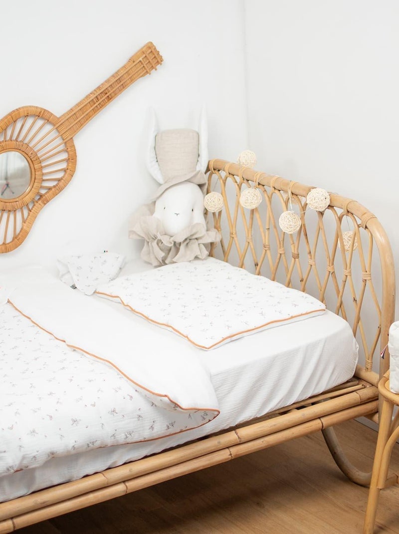 Piumino e cuscino reversibili per bambino in mussola di cotone | SEVIRA KIDS Bianco - Kiabi