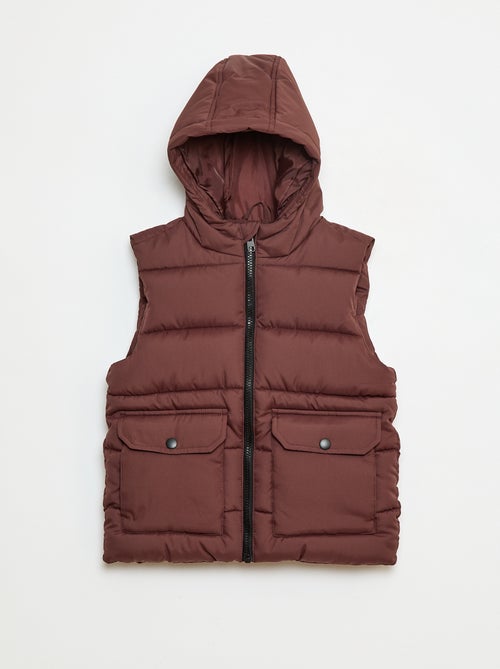 Piumino idrorepellente con tasca a patta e cappuccio - Kiabi