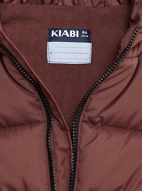 Piumino idrorepellente con tasca a patta e cappuccio - Kiabi