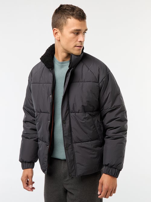 Piumino idrorepellente tinta unita con coulisse sul fondo - Kiabi