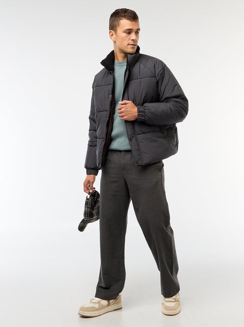 Piumino idrorepellente tinta unita con coulisse sul fondo - Kiabi