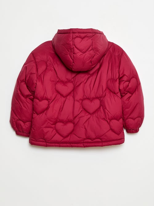 Piumino idrorepellente trapuntato 'cuore' - Kiabi
